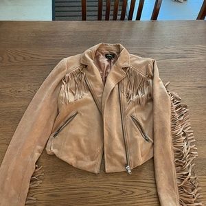 Fringe suede jacket
